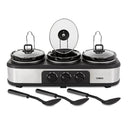 Tower Slow Cooker Three Pot  - Black