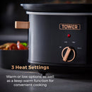 Tower Rose Gold Slow Cooker 6.5L  - Rose Gold