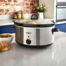Tower Slow Cooker Oval 5.5L  - Stainless Steel