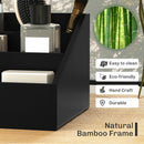 HOMCOM Organiser Holder Multi-Function Storage Caddy Drawers Black
