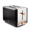 Tower Cavaletto 2 Slice Toaster  - Black