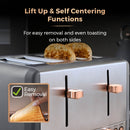 Tower Cavaletto 4 Slice Toaster  - Grey