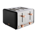 Tower Cavaletto 4 Slice Toaster  - Black