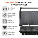 Tower Health Ceramic Grill & Griddle  - Black