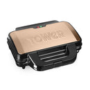 Tower Deep Fill Sandwich Maker 900w  - Rose Gold