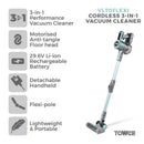 Tower Cordless Vacuum Cleaner Flexi 3-in-1 VL70 - Turquoise