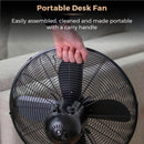 Tower Cavaletto Desk Fan 12"  - Black