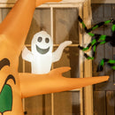 HOMCOM Halloween Inflatable Haunted Tree with Ghosts & Owl 8' 240cmLED Light