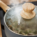 Tower Scandi 3 Piece Saucepan Set  - Grey