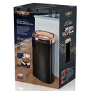 Tower Square Sensor Bin 58L Rose Gold  - Black