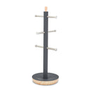 Tower Scandi 6 Cup Mug Tree  - Grey
