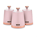 Tower Cavaletto Set of 3 Canisters  - Pink