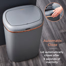 Tower Square Sensor Bin 58L  - Grey
