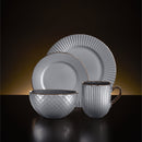 Tower Dinnerware Set 16 Piece  - Grey