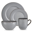 Tower Dinnerware Set 16 Piece  - Grey