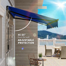 Outsunny 3 x 2.5m Electric Awning with LED Light and Remote Controller