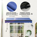 Outsunny 3 x 2.5m Electric Awning with LED Light and Remote Controller