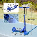 AIYAPLAY Scooter for Kids, Folding Kick Scooter w/ Adjustable Handle