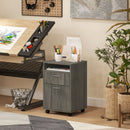 HOMCOM 60cm Filing Cabinet with Drawers and Open Shelf
