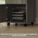 HOMCOM 60cm Filing Cabinet with Drawers and Open Shelf