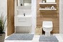 Tumble Twist Pure Cotton 2pc Bath set in Silver