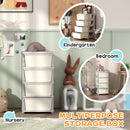 HOMCOM Kids Storage Units With Drawers 4 Tier Chest Dresser Tower