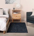 Twinkle - Super Soft Bath Mat Luxury Bath Mat With Sparkle Detailing in Black