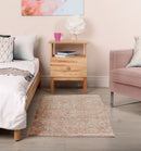 Twinkle - Super Soft Bath Mat Luxury Bath Mat With Sparkle Detailing in Blush Pink