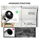 Outsunny Walk-in Tunnel Greenhouse, Upgraded Structure, Mesh Door & Windows