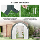 Outsunny Walk-in Tunnel Greenhouse, Upgraded Structure, Mesh Door & Windows