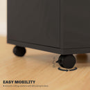 HOMCOM 60cm Filing Cabinet with Drawers and Open Shelf
