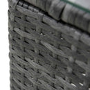 Outsunny Rattan 2 Seater Table & Chair Set - Grey