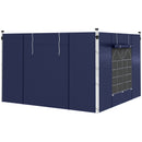 Outsunny 3x3(m) Or 3x6m Pop Up Gazebo Side Panels Replacement, 2 Pack, Blue