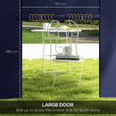 Outsunny 3x3(m) Or 3x6m Pop Up Gazebo Side Panels Replacement, 2 Pack, Blue
