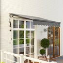 Outsunny 2.5 x 2m Electric Retractable Awning w/ Aluminium Frame
