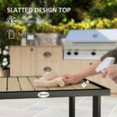 Outsunny Garden Table for 4 Person with 5.4cm Parasol Hole