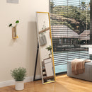 HOMCOM Full Length Mirror Wall Mount Leaning Standing Mirror, White