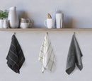 Utopia 3 Pack Kitchen Tea Towel Set in Black