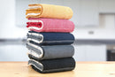 Utopia 3 Pack Kitchen Tea Towel Set in Red
