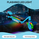 AIYAPLAY Electric Scooter for 6-14 with Dual Brakes & Colourful Light