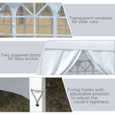 Outsunny Gazebo 2.95 m x 2.95 m -  White