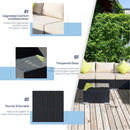 Outsunny Rattan Sofa Set 8 Piece - Black