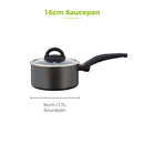 Tower Cerasure Sauce Pan Non-Stick 16cm - Graphite
