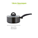 Tower Cerasure Sauce Pan Non-Stick 18cm - Graphite