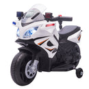 HOMCOM Kids Electric Ride On Motorcycke 6v - White