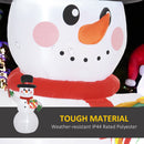Outsunny 6FT Inflatable Snowman With Candy Cane And Gift Box For Party