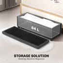 HOMCOM Storage Ottoman with Lid, 112cm Bench Chest Box