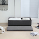 HOMCOM Storage Ottoman with Lid, 112cm Bench Chest Box