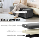 HOMCOM Storage Ottoman with Lid, 112cm Bench Chest Box