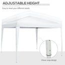 Outsunny Gazebo 2.95 m x 2.95 m -  White